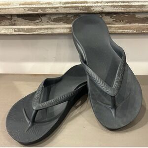 Archies Flip Flops Black Mens 12 Womens 13 Comfort Orthotics Sandals Lightweight